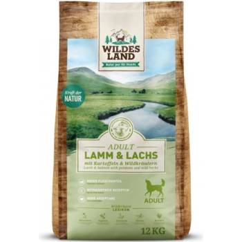 Wildes Land adult lamb salmon - храна за кучета БЕЗ ЗЪРНО с Агнешко месо и сьомга с картофи и диви билки, Германия - 12 кг - wl656139