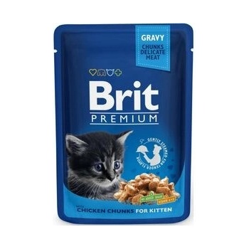 Brit Premium Cat Kitten Chicken Chunks 100 g