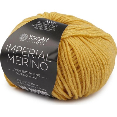 Pletací příze Imperial 100% Merino 50 g Varianta: 3 (3309) hořčicová, Balení: 1 ks 62571/162934/290456