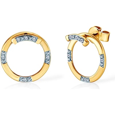 SAVICKI Circle обеци: злато. диаманти