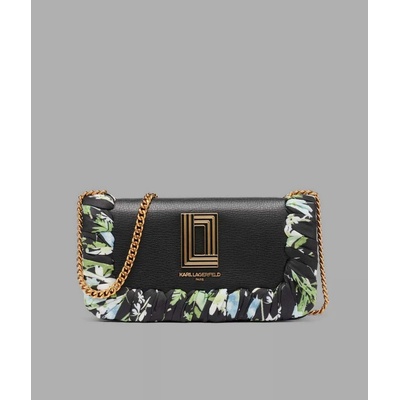 KARL LAGERFELD dámská kabelka crossbody KOSETTE černá s květy