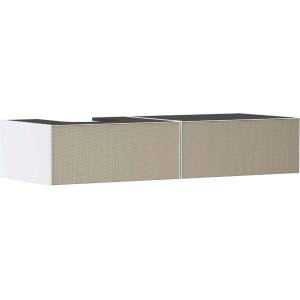 Hansgrohe Xevolos E - Шкаф за мивка, 28x137x55 см, 2 чекмеджета, матово бяло/текстуриран бронз 54319390 (54319390)