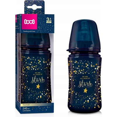 LOVI lahev Stardust modrá 240ml