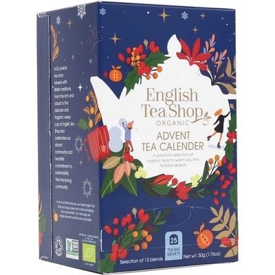 English Tea Shop Adventní kalendář bio modrý 50 g 24 ks