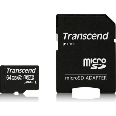 Transcend microSDXC 64GB class 10 TS64GUSDXC10