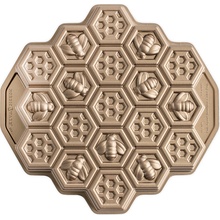 Nordic Ware forma v tvare včelieho plástu Honeycomb Pull-Apart zlatá 2,4 l