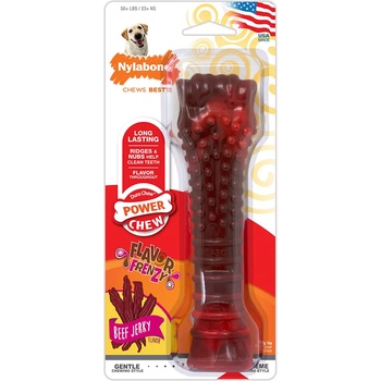 Nylabone Nylabone Dura Chew Beef Jerky, играчка за кучета, - Д 20 x Ш 5, 5 В 3 см