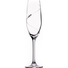 Swarovski Diamante sklenice na šampaňské Silhouette City s kamínky 6 x 200 ml