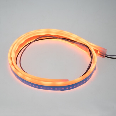 LED silikonový extra plochý pásek oranžový 12 V, 60 cm, LFT60SLIMORA
