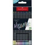 Faber-Castell Цветни моливи FABER-CASTELL Black Edition триъгълно черно тяло металик 12 броя FC116415 (FC116415)