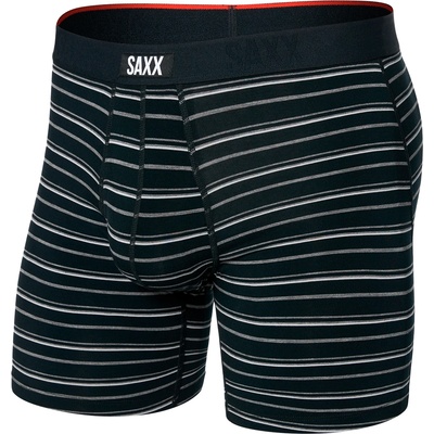 Saxx Мъжко синтетично термобельо Saxx Vibe Xtra Boxer Brief Fly Synthetic base layer - Black Coast Stripe - размер XXL (014-2279-0416)