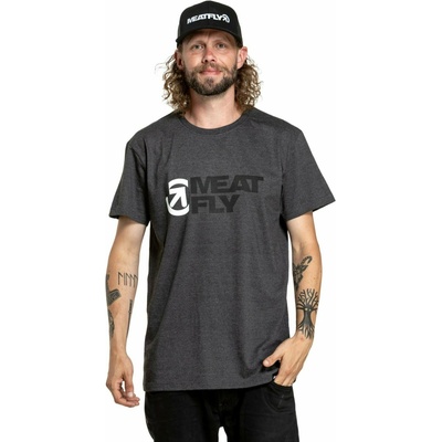 Meatfly мъжка тениска Revital Black/Charcoal Heather | Черна | Размер Meatfly | Cheren | МЪЖЕ | S