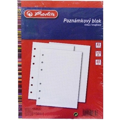 HERLITZ poznámkový blok do kroužkového diáře TP A6 – Zboží Živě