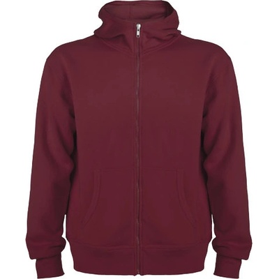 Montblanc unisex celorozopínacia mikina s kapucňou bordová Garnet