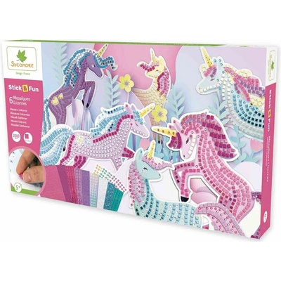 Sycomore Stick & Fun XXL kreativní sada mozaika jednorožci