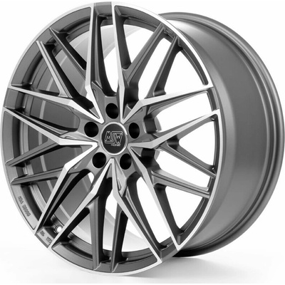 MSW 50 9,5x22 5x112 ET36 matt gunmetal polished