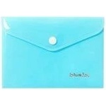 Biurfol Plastic folder with button A6 blue Biurfol (TKP-A6-02)