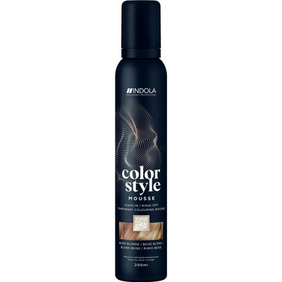 INDOLA Tónovací pěna Color Style Mousse 3v1 Perlově Béžová 200 ml