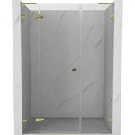 Mexen Lunar L лява врата за душ 155 см, прозрачна, златна - 834SL-155-050-50-00-L (834SL-155-050-50-00-L)