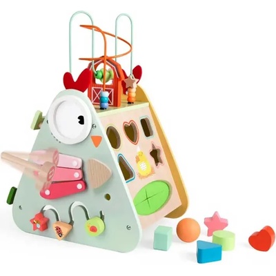 Classic World Дървен дидактически куб - Петел - Classic World