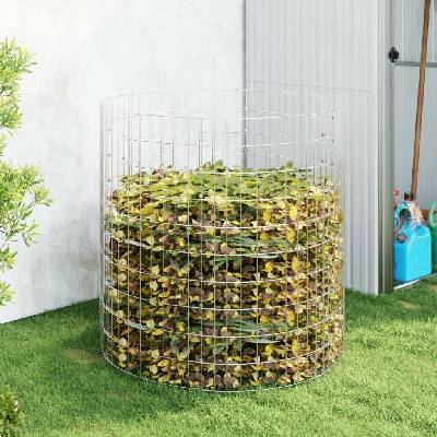 vidaXL zahradní kompostér Ø 100 x 100 cm pozinkovaná ocel 11461.3115944