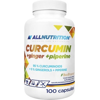 Image 1 of ALLNUTRITION Curcumin + Ginger + Piperine [100 капсули]