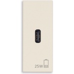 Vimar 30292. C25C PD USB-C Контакт Linea 1M 25W, canvas, (30292.C25C)