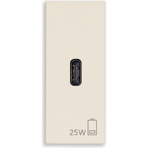 Vimar 30292. C25C PD USB-C Контакт Linea 1M 25W, canvas, (30292.C25C)