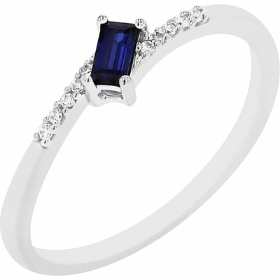 Eppi prsten se safírem a diamanty Margareta R42174