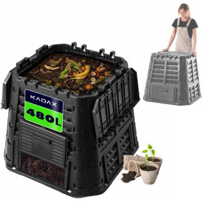 Kadax 1-komorový 480 l černý