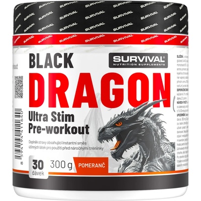 Survival Black Dragon Ultra Stim Pre-workout 300 g – Zboží Dáma