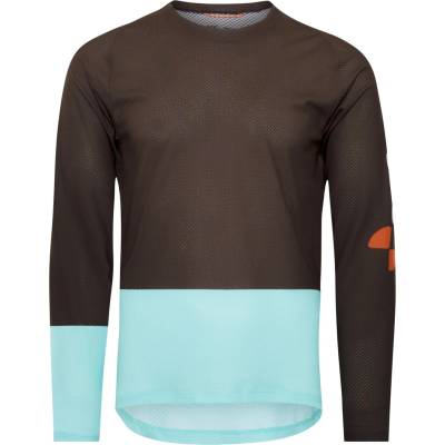 POC Мъжка фланелка с дълъг ръкав за колоездене POC Motion Air L/S Jersey Cycling jersey - Bronzite Brown / Lazurite Blue - размер XL (056-3686-0615)