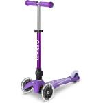 Micro Детска тротинетка Micro - Mini Micro Deluxe Foldable LED, Purple (7630053556747) Тротинетка, скутер
