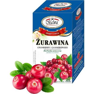 Malwa Ovocný čaj brusnica 20 x 2 g