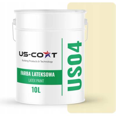 US-Coat Latexová farba na steny a stropy 10 l bledá žltá hlboký mat