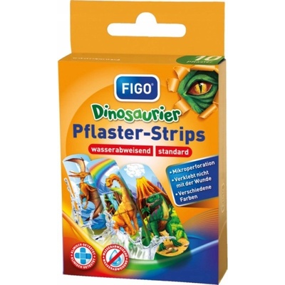 Figo Dinosaurier detské náplaste vodeodolné 10 ks
