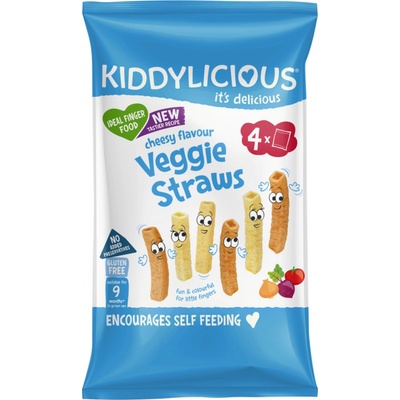 Kiddylicious Tyčinky zeleninové se sýrovou příchutí multipack 4x12 g