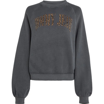 Tommy Hilfiger Блуза Tommy Jeans Relaxed Leopard Print Crew Neck Sweatshirt - Charcoal/Leo