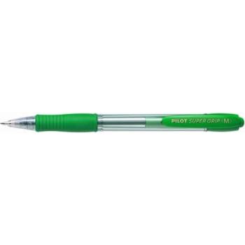 Pilot Химикалка, 0, 22 мм, с бутон, PILOT "Super Grip", зелена BPGP-10R-F-G (BPGP-10R-F-G)