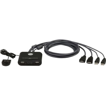 ATEN Превключвател kvm aten cs22hf, Дву портов usb hdmi (aten-cs22hf)