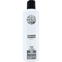 Nioxin System 1 čistiaci šampón pre jemné vlasy Cleanser Shampoo Fine Hair Normal to Thin-Looking 300 ml