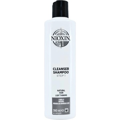 Nioxin System 1 čistiaci šampón pre jemné vlasy Cleanser Shampoo Fine Hair Normal to Thin-Looking 300 ml