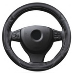 Carmart Кожен калъф за волан 38см - Sport - черен цвят