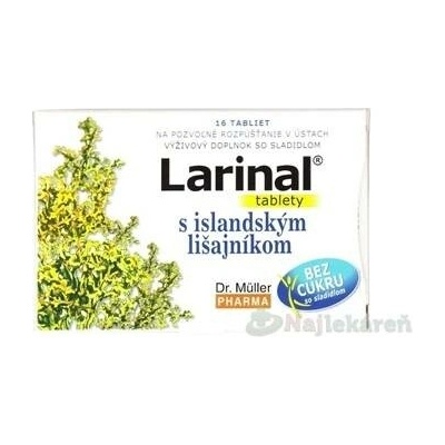 MULLER PHARMA Larinal s islandským lišejníkem 16 tablet