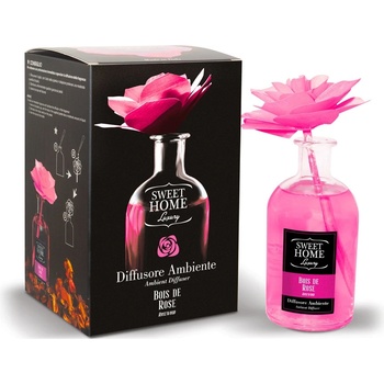 Suarez Company Sweet Home difuzér s vonící dřevěnou květinou Bois de Rose Růžové dřevo 250 ml