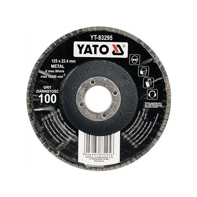 Yato Kotouč lamelový korundový 125 x 22,2 mm P100 YT-83295