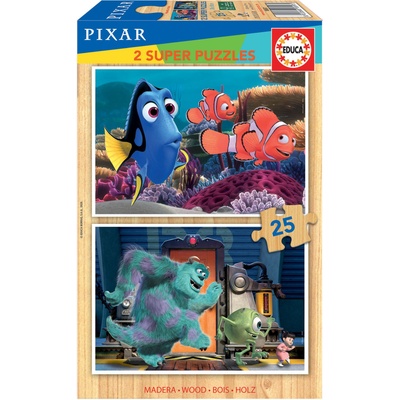 Educa Пъзел Educa - Пиксар, 2 х 25 части (EDU18597)