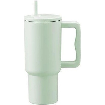 Maku (Финландия) Двустенна термочаша maku с дръжка и сламка в зелен цвят - 900 мл (tb maku 645159)