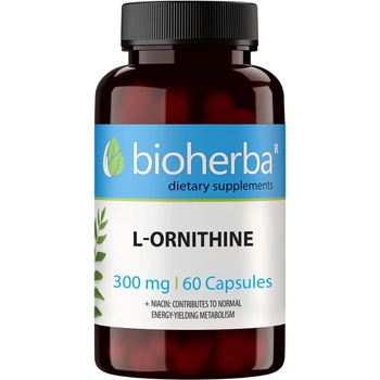 Bioherba L-Ornithine, 300 mg, 60 капсули, Bioherba
