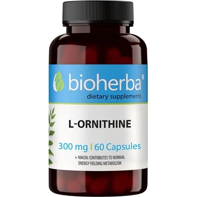 Bioherba L-Ornithine, 300 mg, 60 капсули, Bioherba